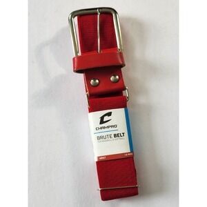 Champro Belt Adult Brute Baseball Softball Red Adjustable Stretchy 1.5" NWT‎